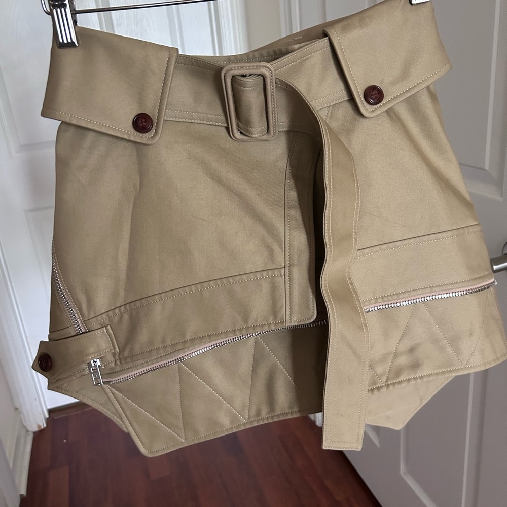 Alexander Wang Deconstructed Trench Belted Skirt w/ Zippers 4 - Picture 10 of 14